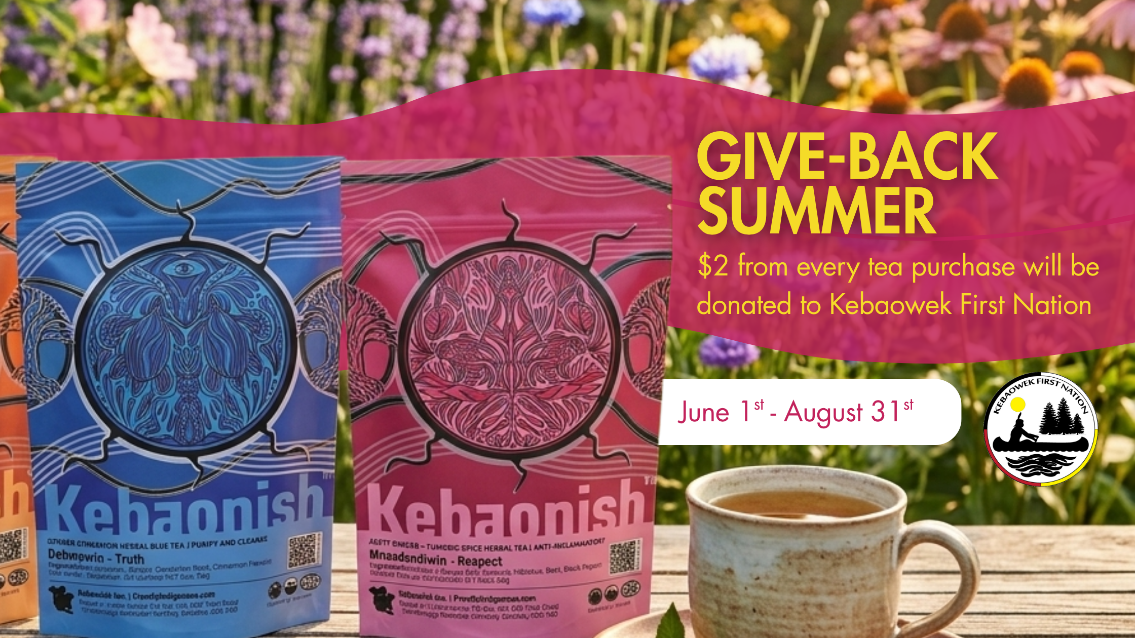 Kebaonish Launches Give Back Summer Campaign in Partnership with Kebaowek First Nation